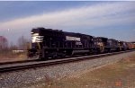 NS 6657 & 8582 lead a train southbound